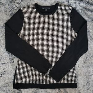 Brooks Brothers houndstooth sweater.